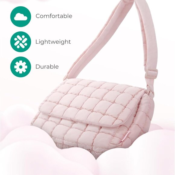 Puffy Water Bottle Crossbody Bags for Women, Small Cross body Purse With Bottle - Picture 3 of 6